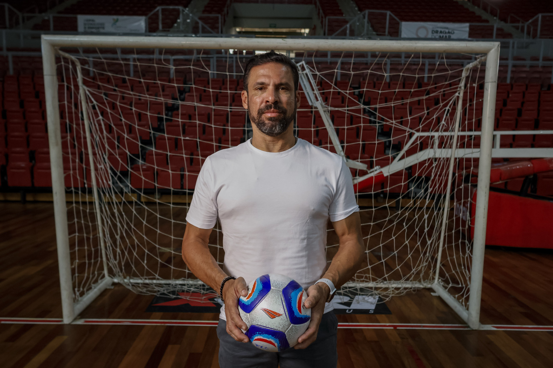   Lavoisier Freire, ex-goleiro de futsal, foi o entrevistado das Páginas Azuis do O POVO (Foto: Aurélio Alves)