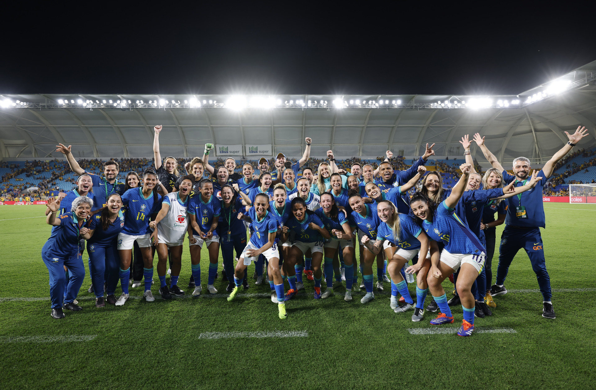 Seleção brasileira feminina finalizou 2024 com duas vitórias inéditas em Brisbane diante da Austrália.  (Foto: Rafael Ribeiro/CBF)