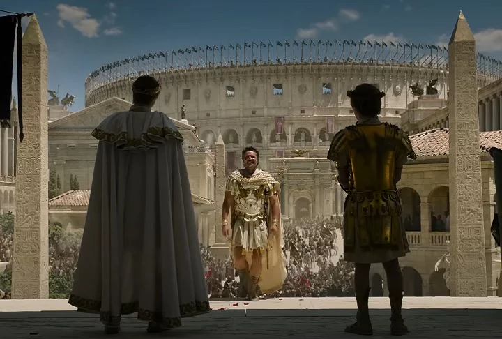 Em cartaz nos cinemas brasileiros desde o dia 14 de novembro, “Gladiador 2” tem como vilões dois irmãos imperadores. São eles Caracalla, personagem de Fred Hechinger, e Geta, vivido por Joseph Quinn. 
