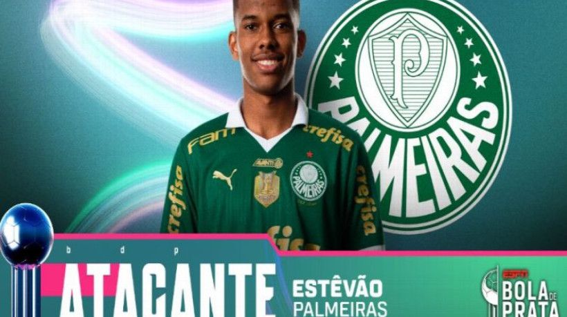 Estêvão, do Palmeiras, é o grande vencedor da premiação Bola de Prata