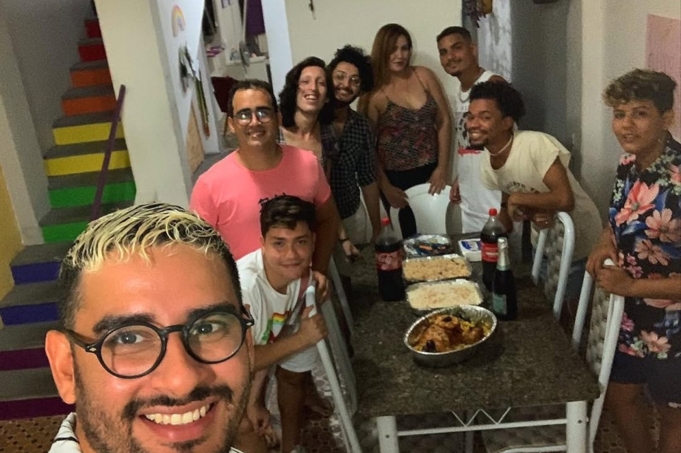 Ceia de Natal na ONG em 2021(Foto: Reprodução/ Instagram)