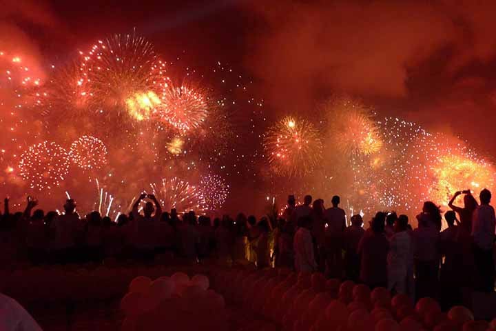 Fim de ano chegando e o réveillon é celebrado com muita festa e fogos em varias partes do país. O de Copacabana, no Rio de Janeiro, é famoso mundialmente