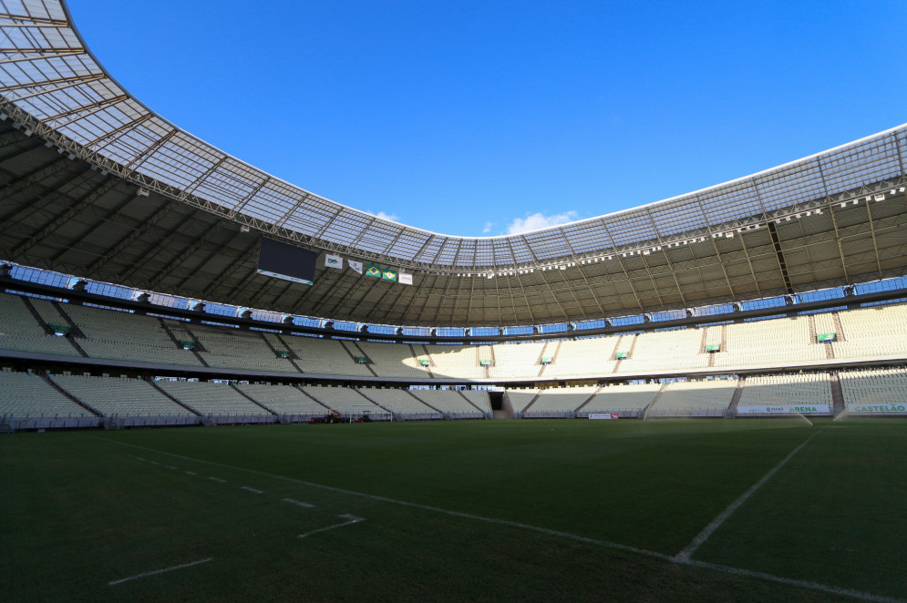 Arena Castelão tem capacidade para mais de 60 mil pessoas e terá estrutura da Copa de 2014 para implantação da biometria facial(Foto: Paulo Matheus | Press Foto Club/Confut Nordeste)