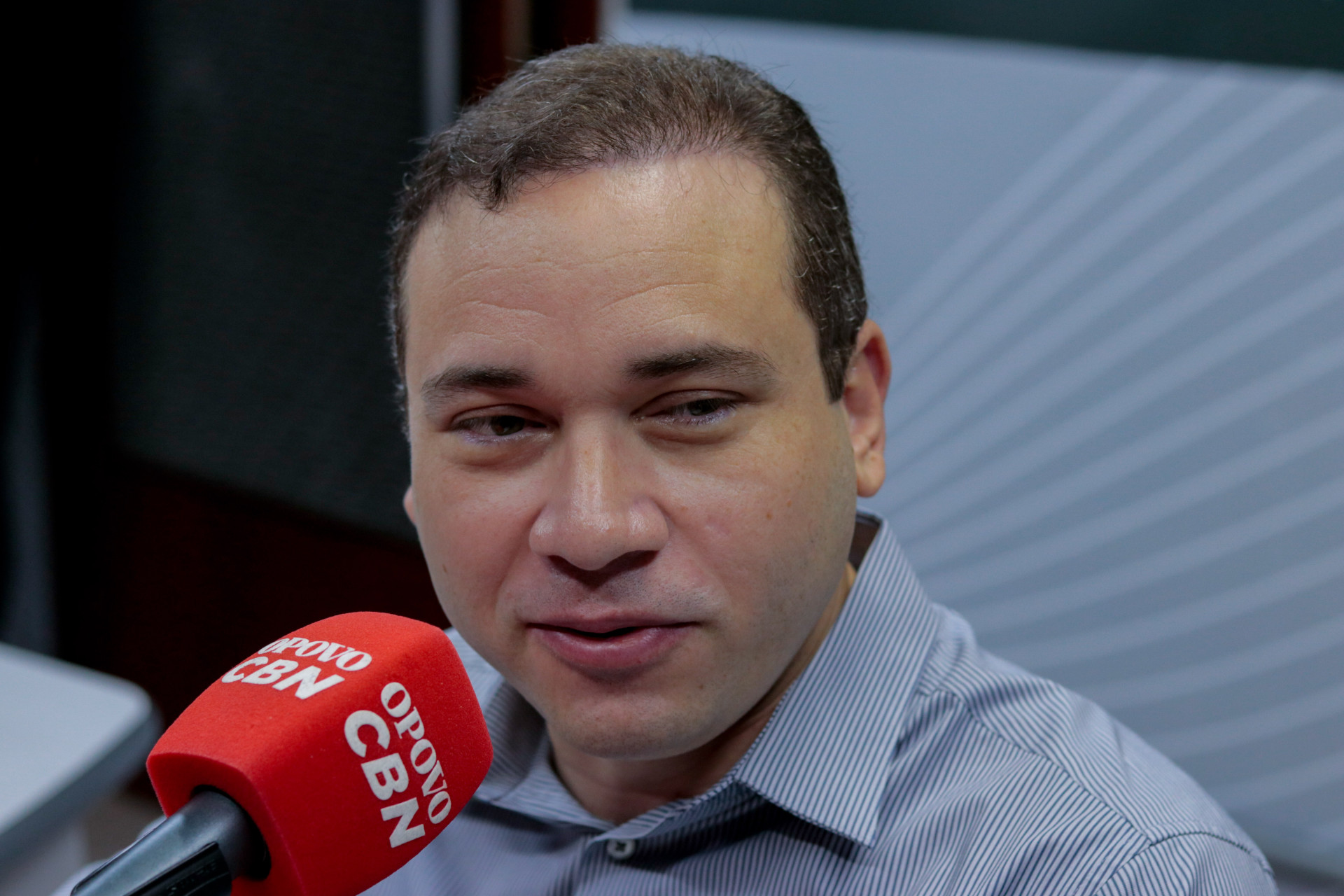 FORTALEZA, CEARÁ, BRASIL, 19-12-2024: Haroldo Martins, diretor de futebol do Ceará, participa do Esportes do Povo no estúdio da Rádio O POVO CBN. (Foto: Samuel Setubal/ O Povo) (Foto: Samuel Setubal)