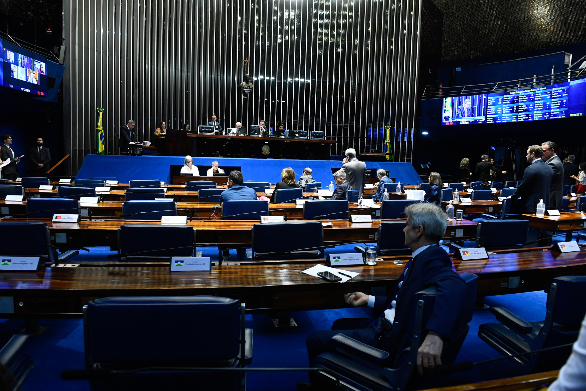 ￼SENADO concluiu votação de pacote do corte de gastos (Foto: Roque de Sá)