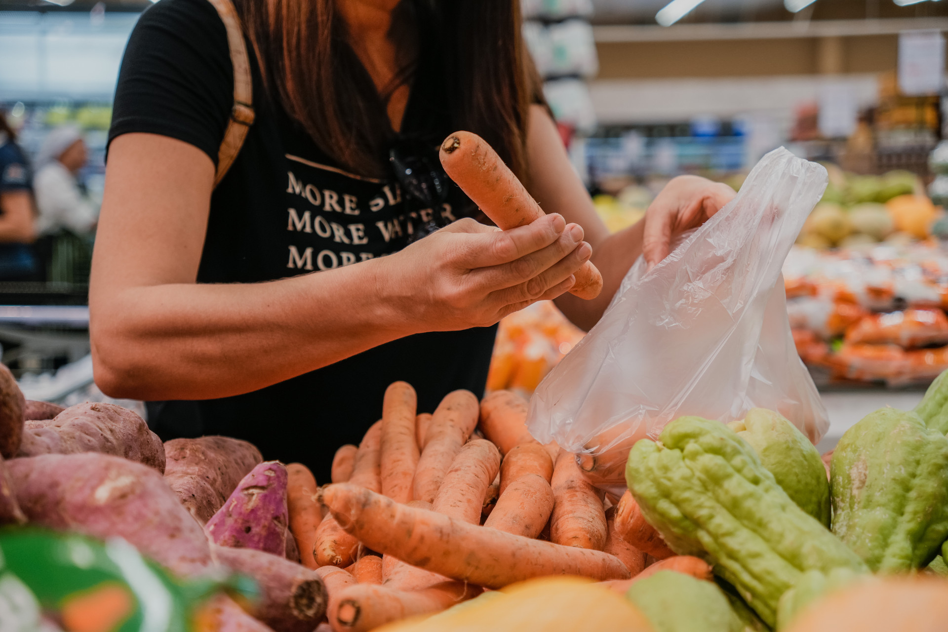 O que mais pesou na conta esse mês foi a cenoura, com um crescimento de mais de 30% (Foto: FERNANDA BARROS)