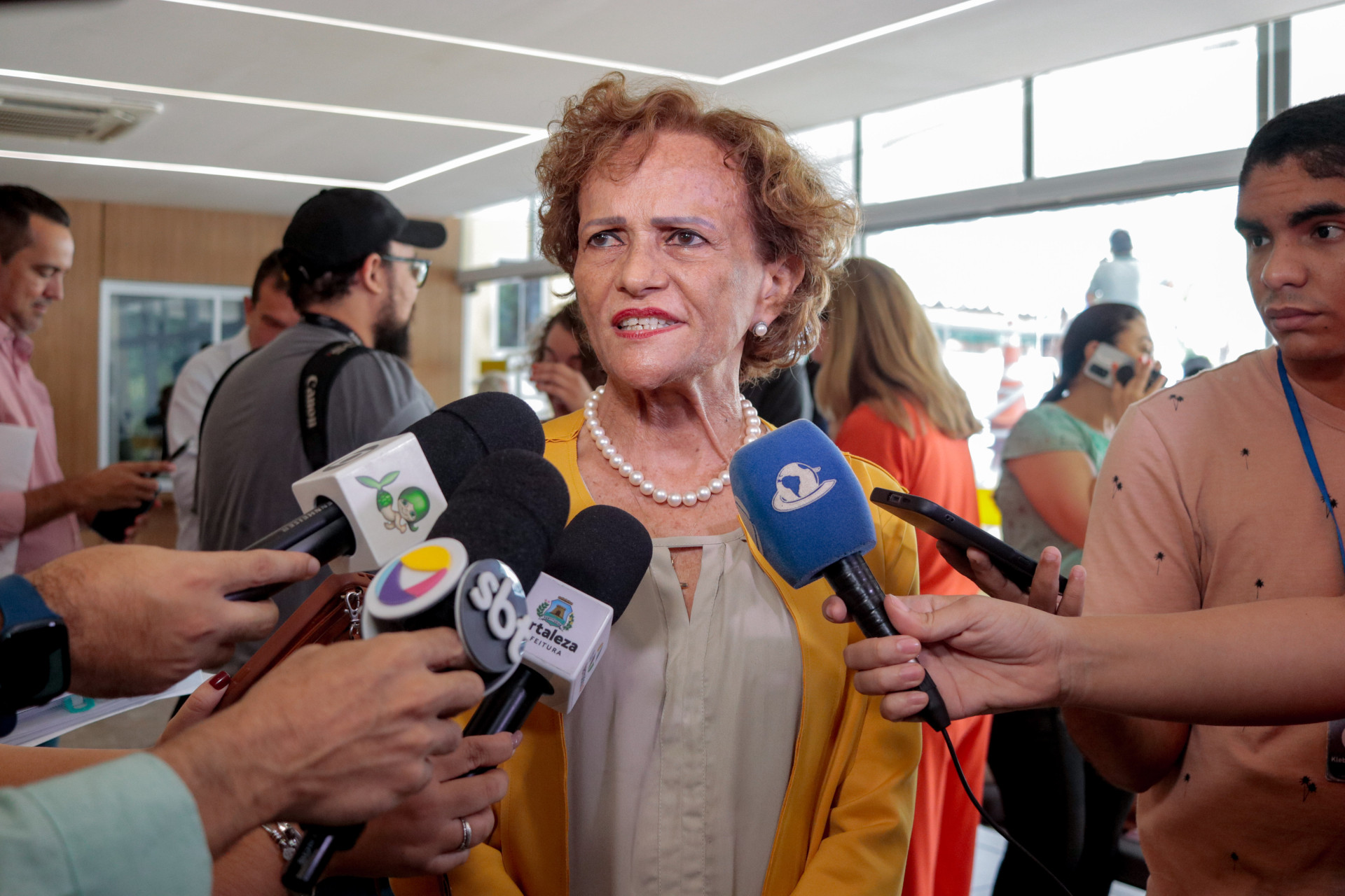 FORTALEZA, CEARÁ, BRASIL, 03-01-2024: Socorro Martins na primeira reunião do Secretariado do Prefeito Evandro Leitão e da Vice Gabriella Aguiar no Paço municipal. (Foto: Samuel Setubal/ O Povo) (Foto: Samuel Setubal)