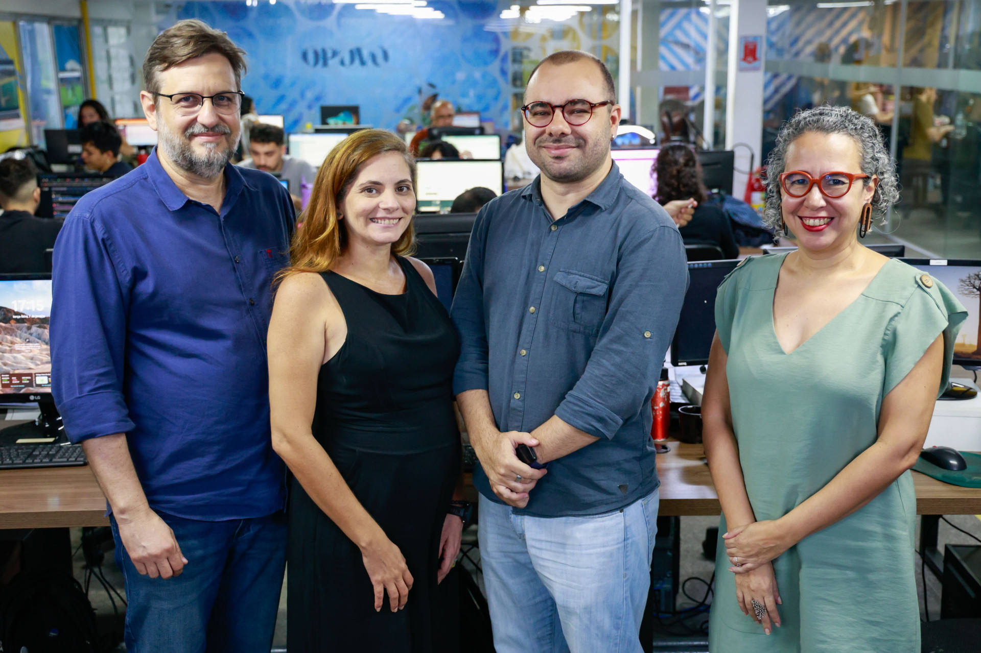 ￼ERICK Guimarães, Joelma Leal, João Marcelo Sena e Ana Naddaf (da esquerda para direita) (Foto: FCO FONTENELE)