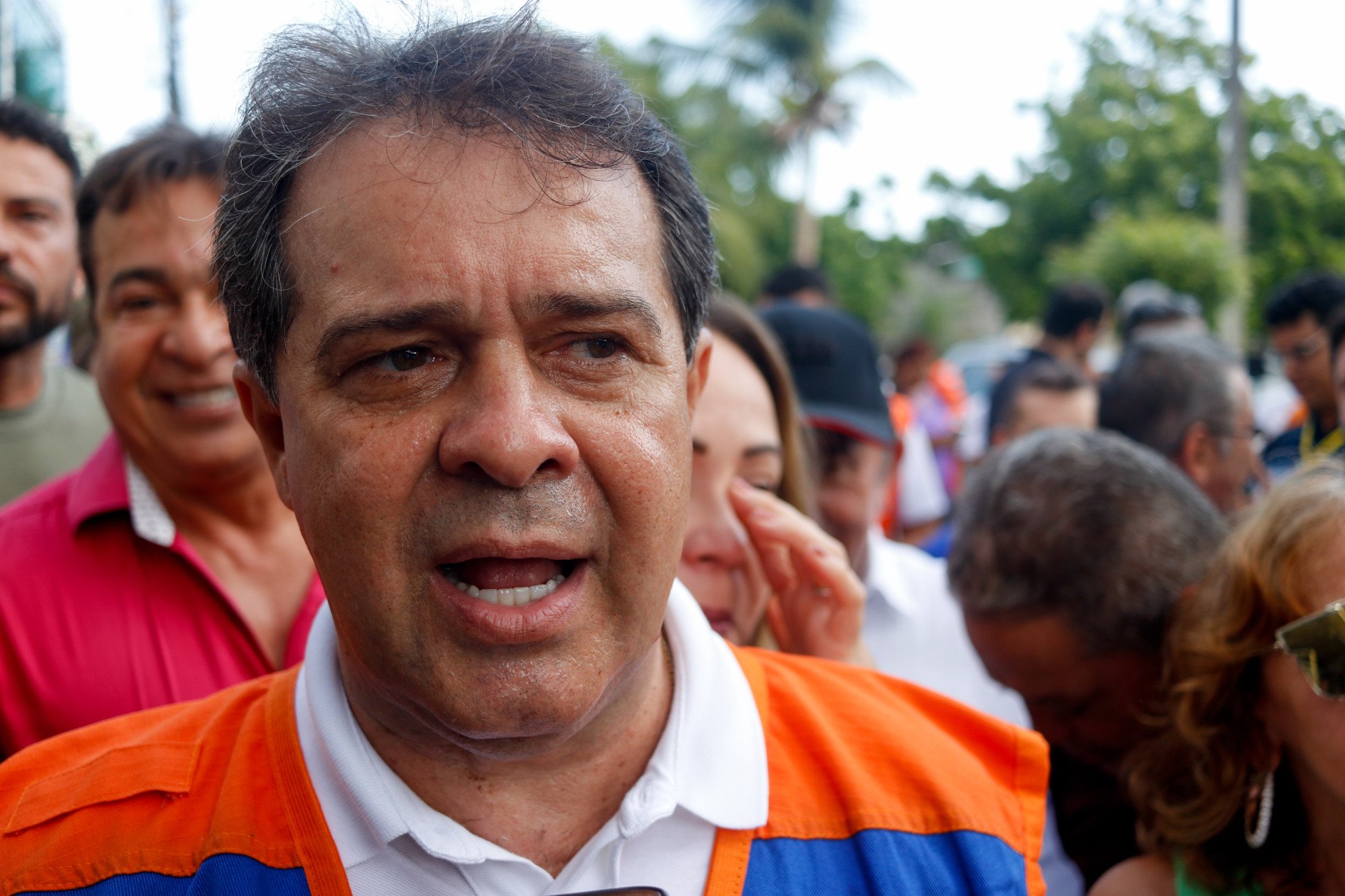 Prefeito Evandro Leitão visita obras em Fortaleza (Foto: Samuel Setubal)