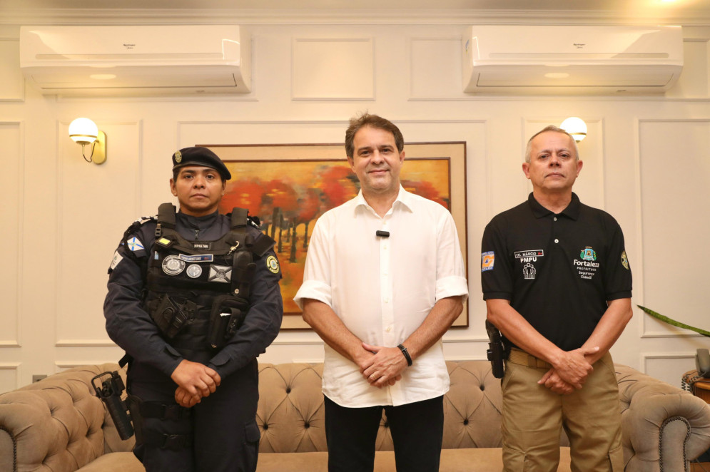 Inspetora Cristiane Correia foi indicada pelo prefeito Evandro Leitão para comandar a Guarda Municipal de Fortaleza(Foto: Beatriz Boblitz/Prefeitura de Fortaleza)