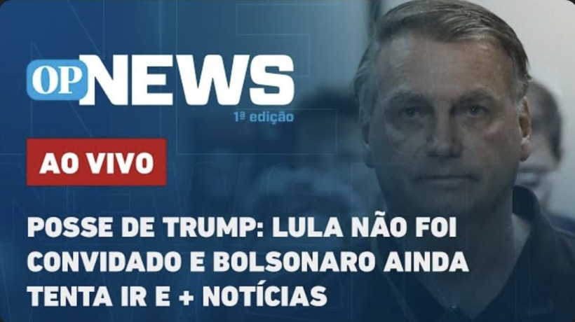 Lula não recebe convite para a posse de Trump; Bolsonaro aguarda decisão da Justiça para ir à cerimônia