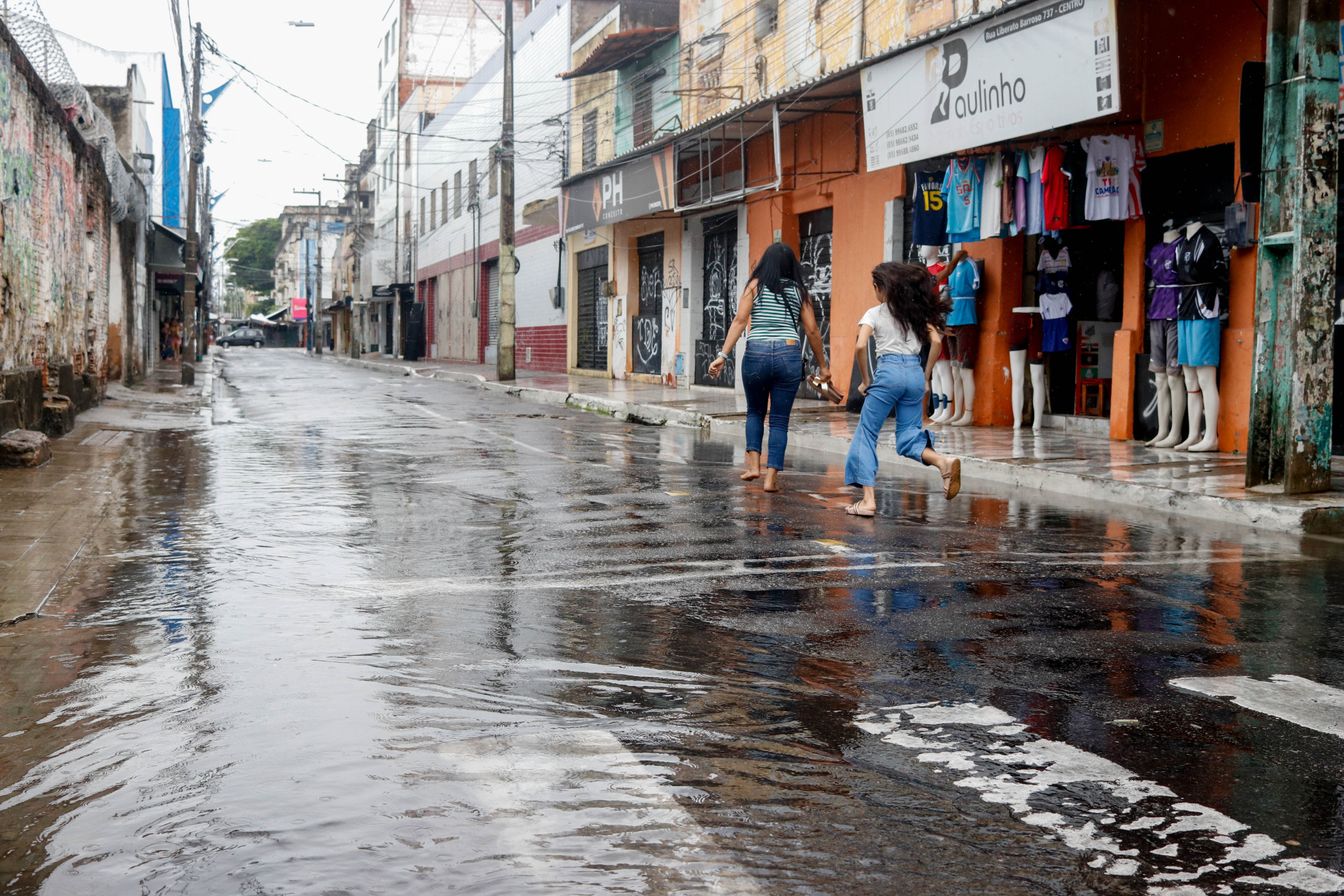 ￼NA quarta-feira, 15, todas as cidades cearenses registraram chuvas (Foto: Samuel Setubal)