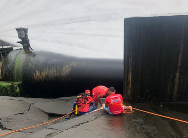 Mulher foi resgatada pelo 1ª Grupamento de Bombeiros Civis de Orós 