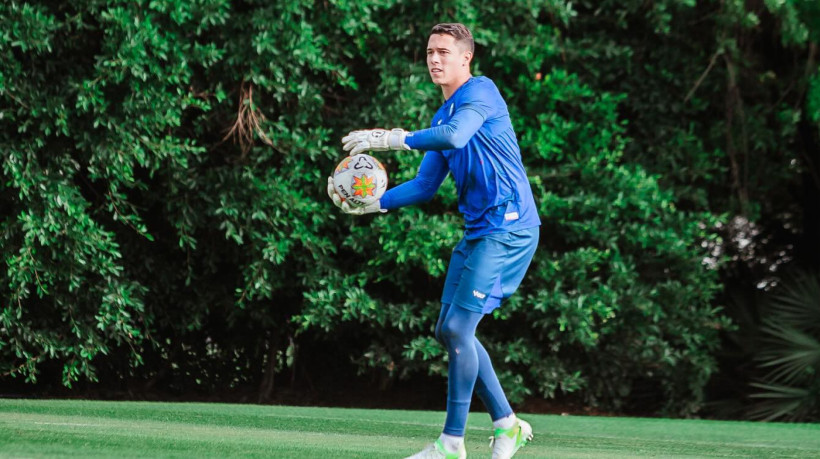 Goleiro Brenno em treino do Fortaleza na pré-temporada em Port Saint Lucie 