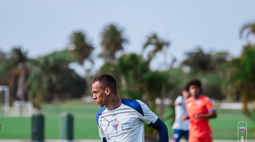 Breno Lopes em pré-temporada com o Fortaleza nos Estados Unidos