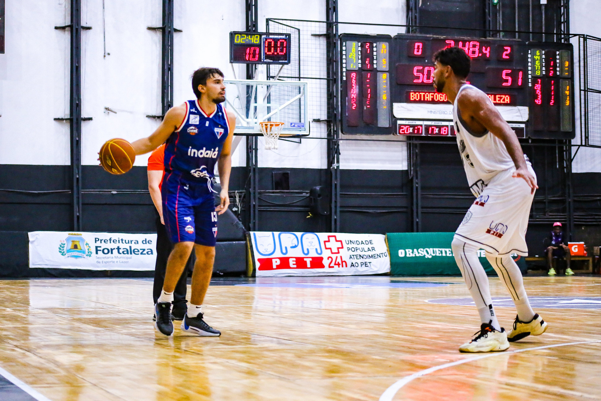 Fortaleza BC e Botafogo se enfrentaram nesta segunda-feira, 20, pelo NBB.  (Foto: Wallace Lima/Botafogo)