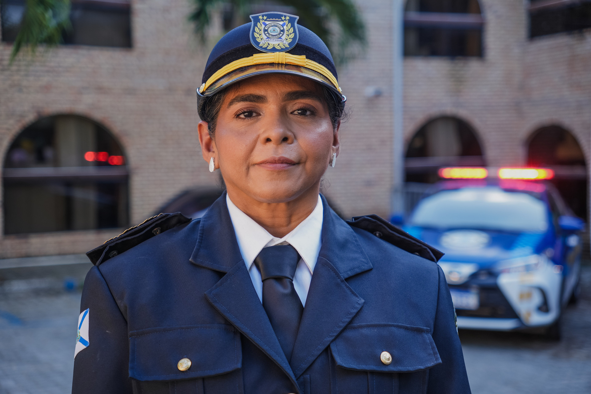 A inspetora Cristiane Fernandes foi empossada diretora geral da Guarda Municipal (Foto: FERNANDA BARROS)