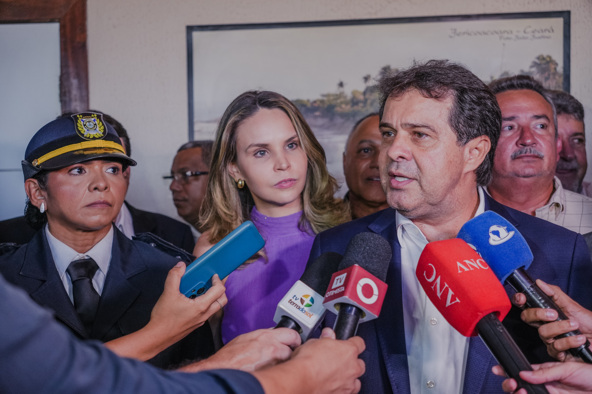 FORTALEZA-CE, BRASIL, 22-01-2025: Posse da diretora da Guarda Municipal, Cristiane Fernandes, com a presença do prefeito Evandro Leitão. (Foto: Fernanda Barros/ O Povo) (Foto: FERNANDA BARROS)