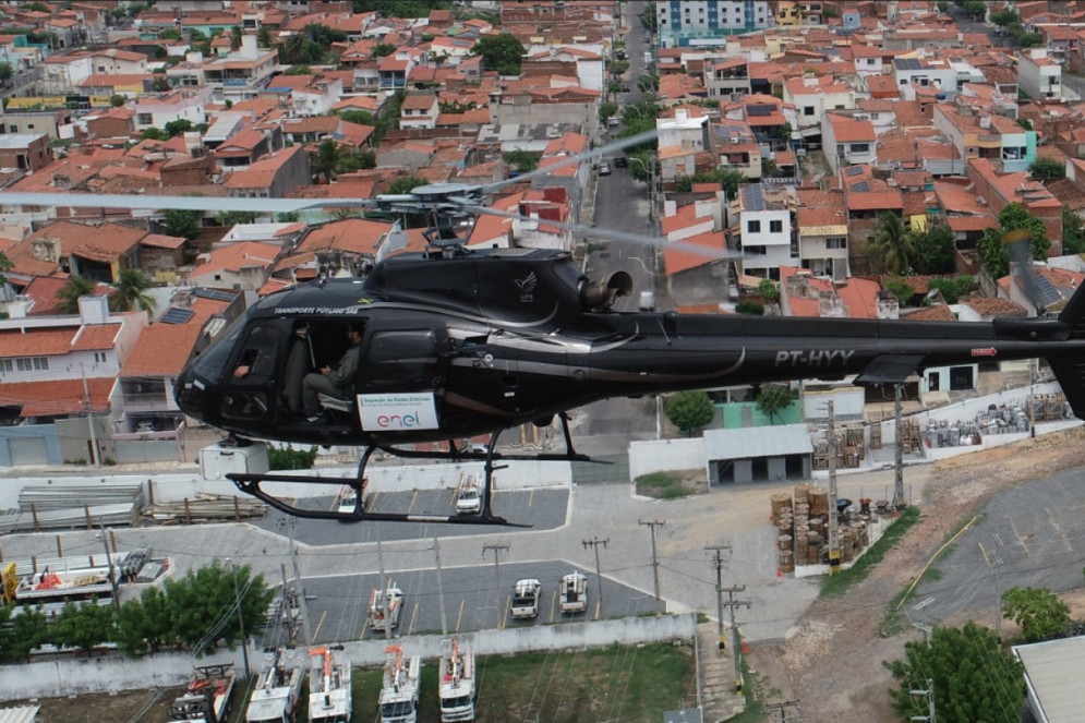 Ao todo, cerca de cinco mil quilômetros de redes serão vistoriados até o fim do mês no Ceará(Foto: DIVULGAÇÃO ENEL)