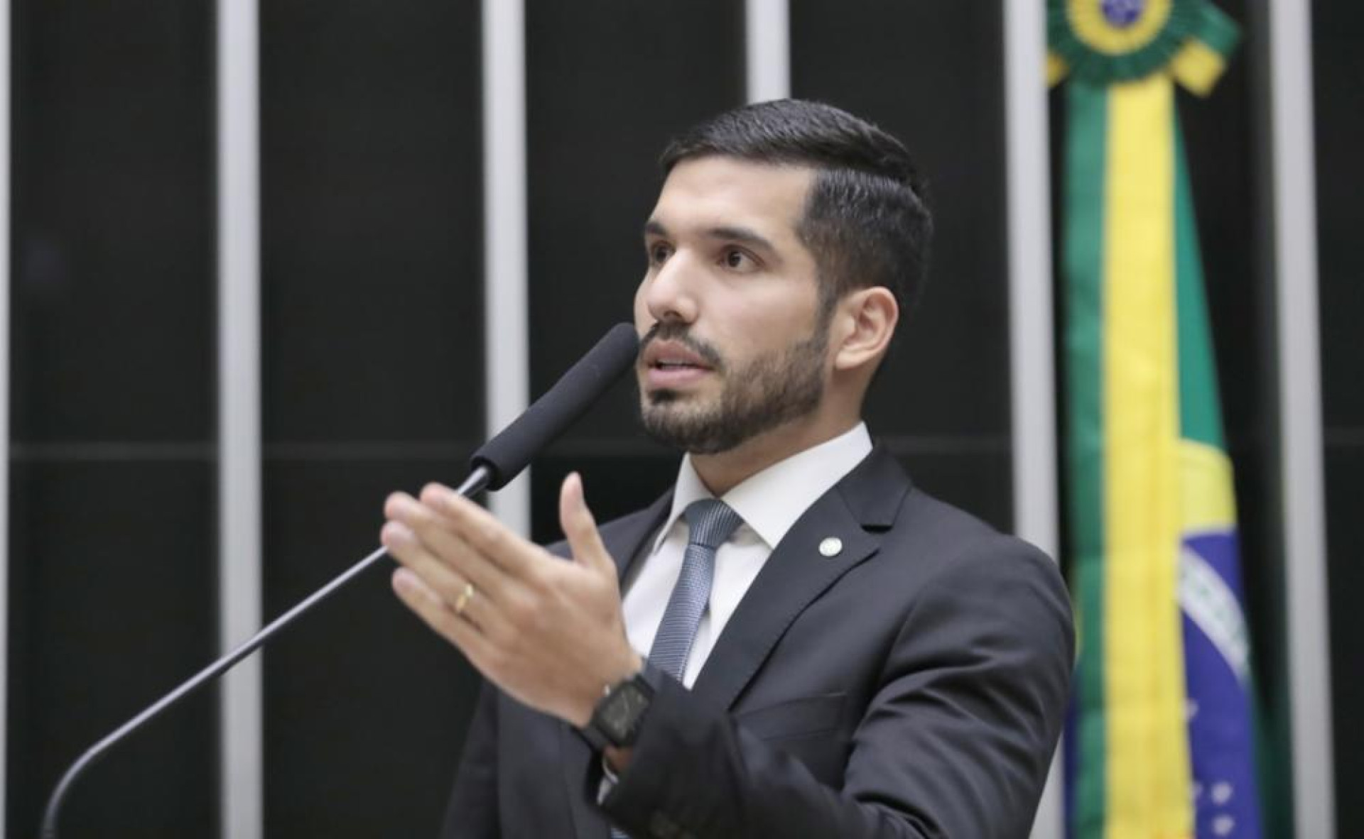 O deputado federal André Fernandes (PL) (Foto: Zeca Ribeiro / Câmara dos Deputados)