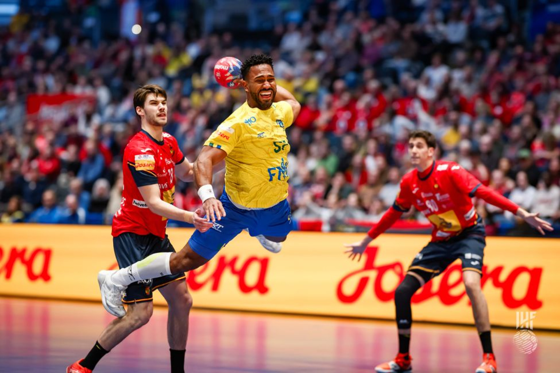 ￼BRASIL venceu a Espanha no Mundial de Handebol Masculino (Foto: Federação Internacional de Handebol)