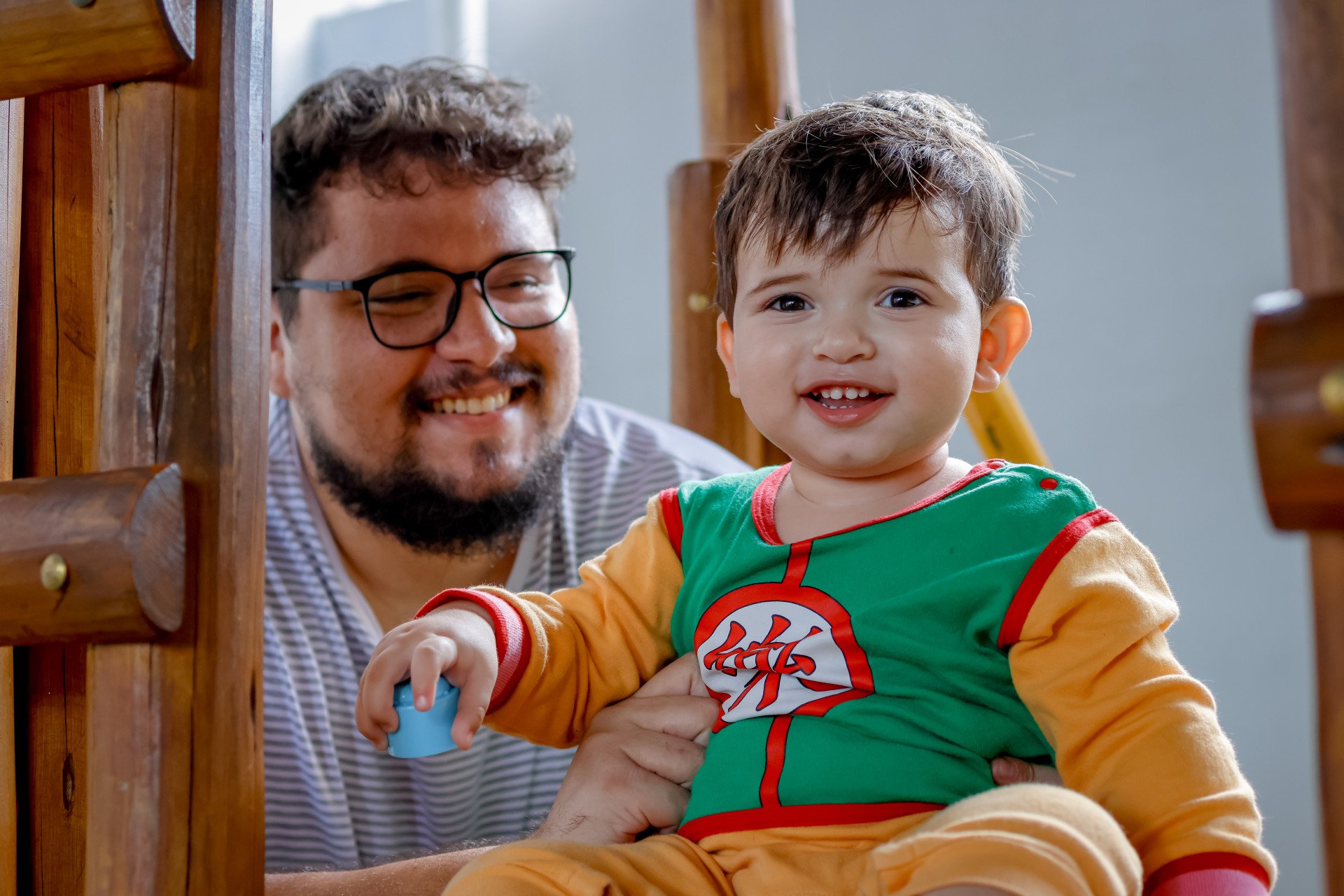 FORTALEZA, CEARÁ,  BRASIL- 29.01.2025: Lucas Emanoel colocou o nome do filho  de Gohan em homenagem ao anime Dragon Ball. 40 anos de Dragon Ball. (Foto: Aurélio Alves/Jornal O POVO) (Foto: AURÉLIO ALVES)