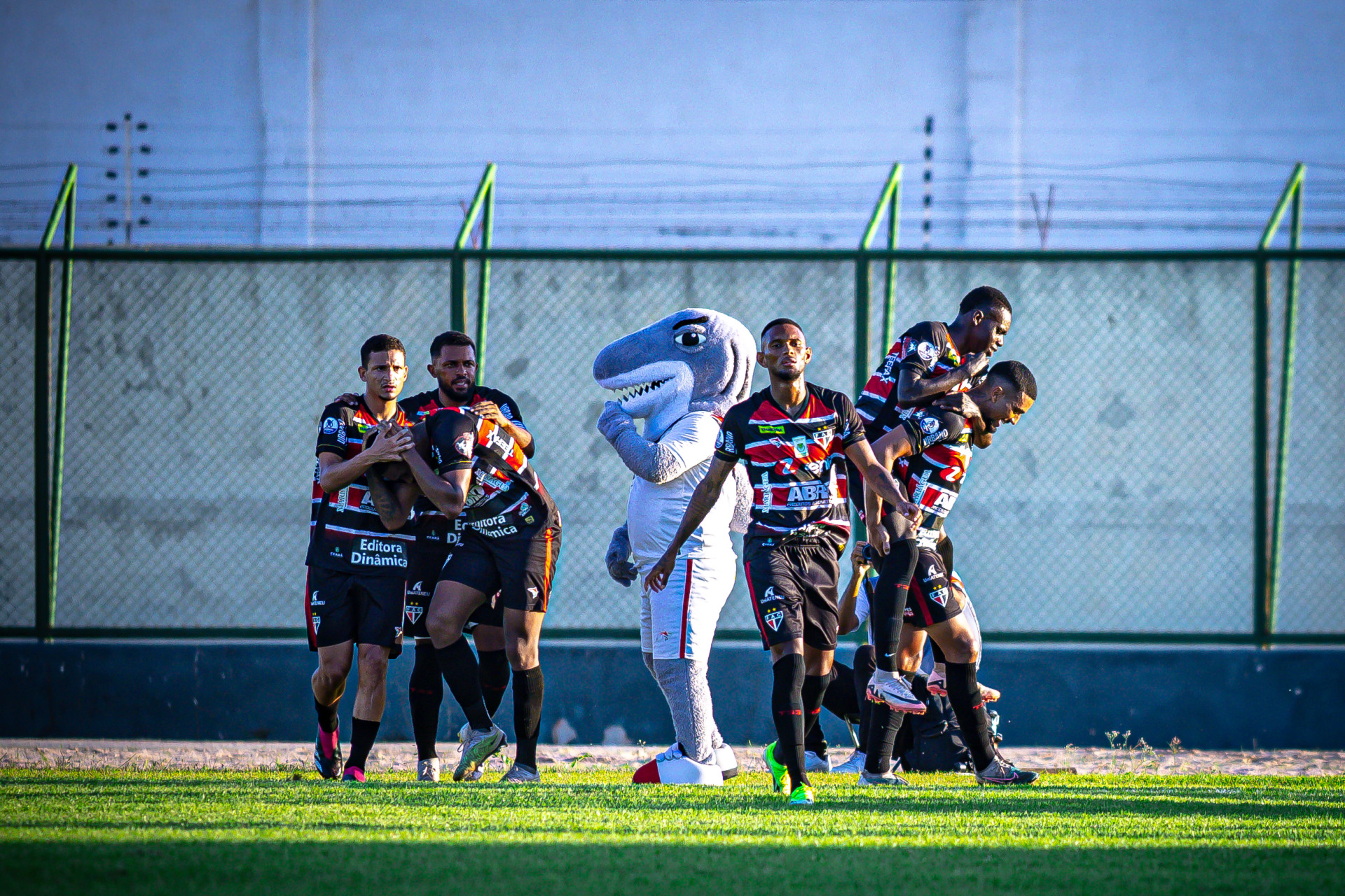 Jefão marcou o gol da vitória coral (Foto: Baggio Rodrigues)