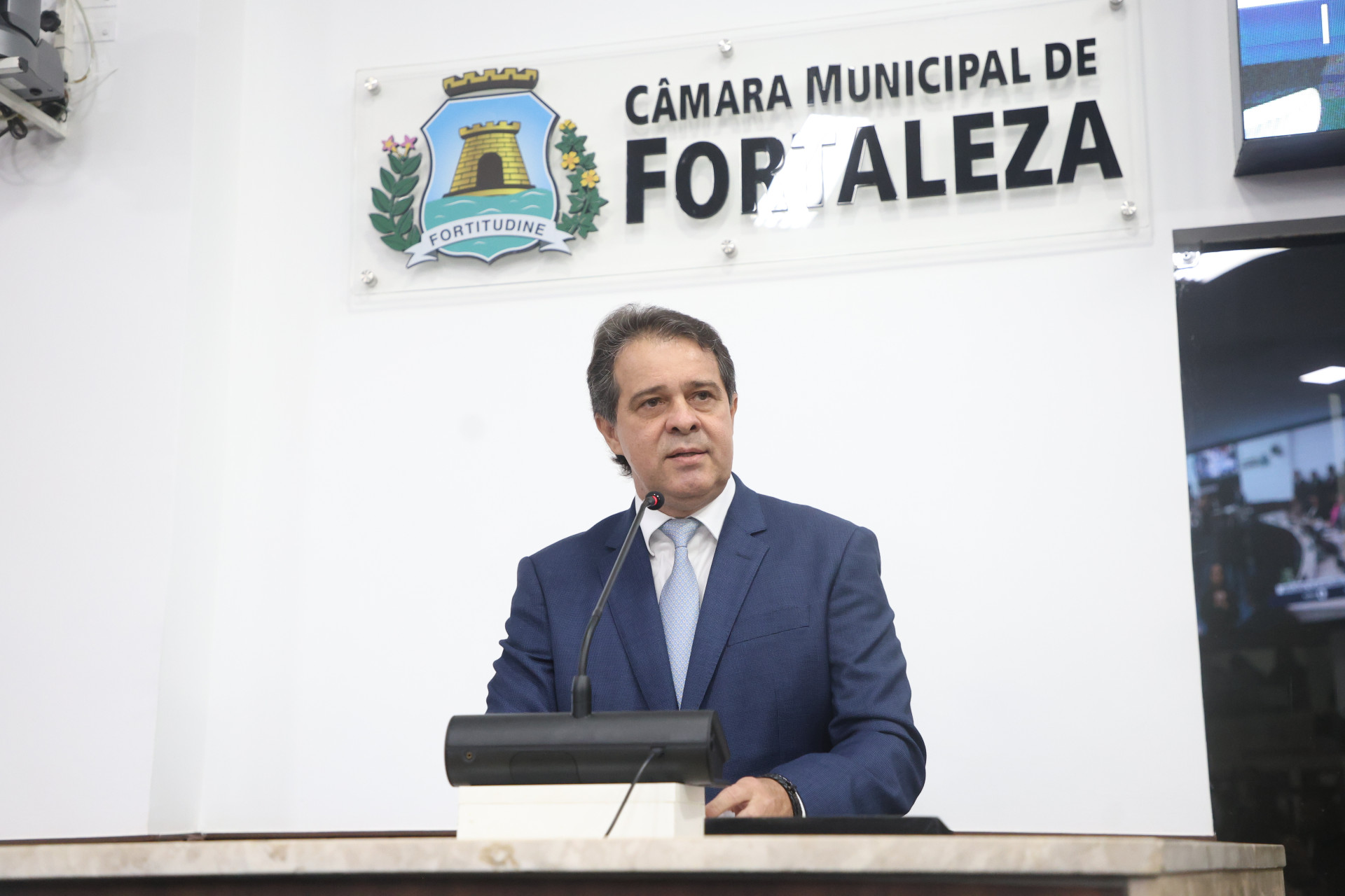 Prefeito Evandro Leitão (PT) na abertura das atividades da Câmara Municipal de Fortaleza (Foto: Mateus Dantas/CMFor)