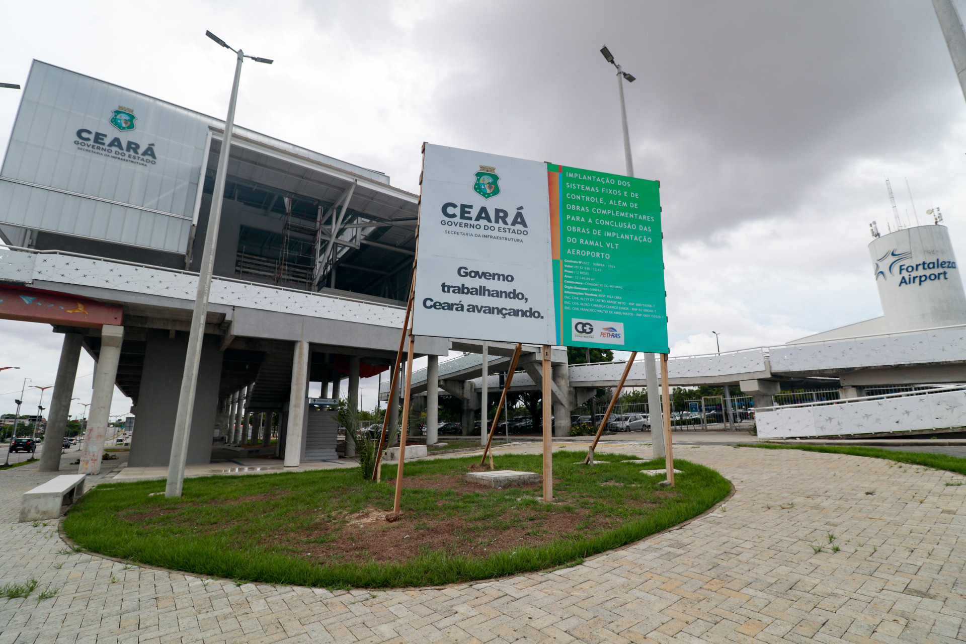 Estação do VLT entre Aeroporto e Castelão terá percurso de 12 minutos e passará por cinco bairros (Foto: Samuel Setubal)