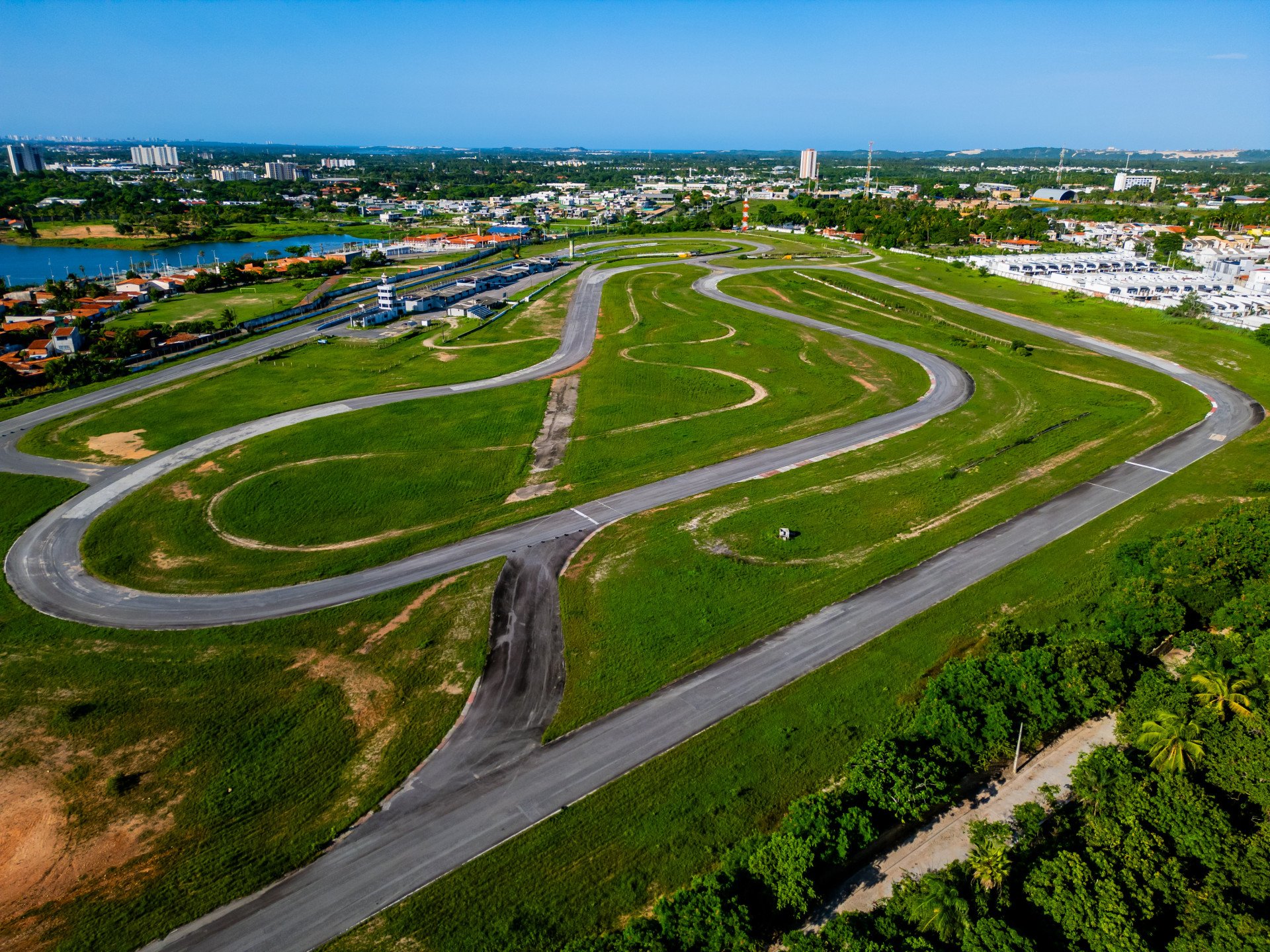 Imagem aérea do Autódromo do Eusébio (Foto: FCO FONTENELE)