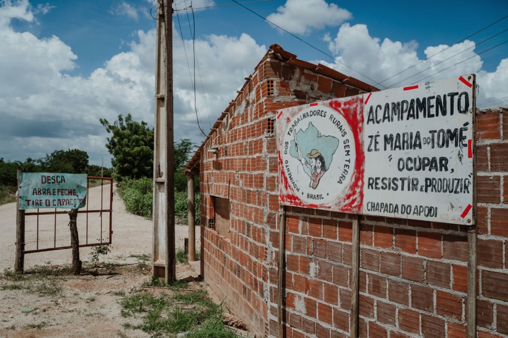 Acampamento Zé Maria do Tomé, em Limoeiro do Norte, no perímetro irrigado Jaguaribe-Apodi(Foto: JÚLIO CAESAR)