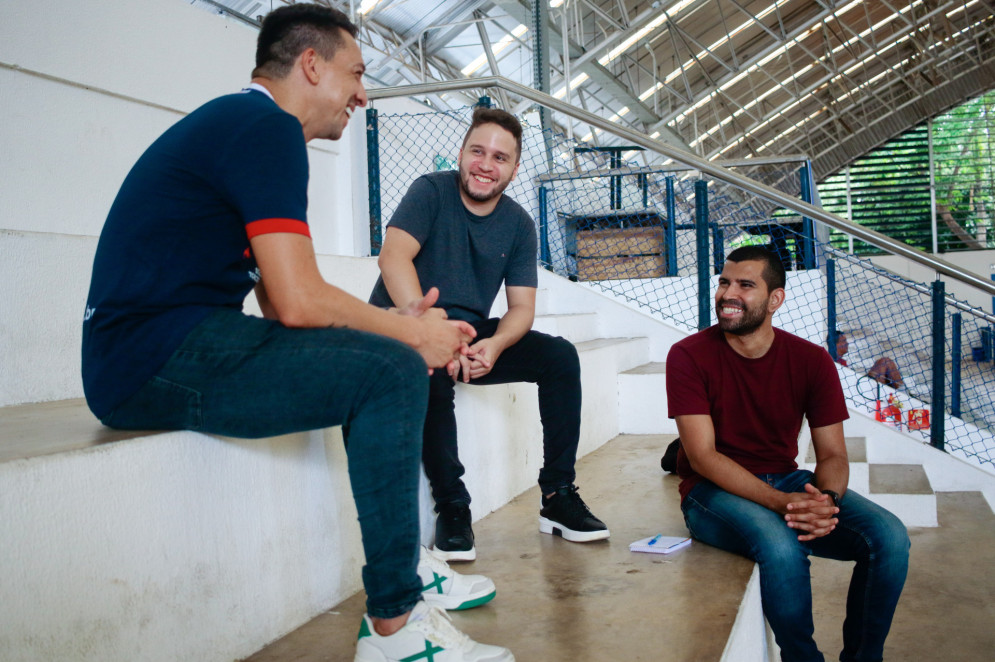 Rômulo foi entrevistado pelo Esportes O POVO no dia 13 de fevereiro de 2025(Foto: Lorena Louise/Especial para O POVO)