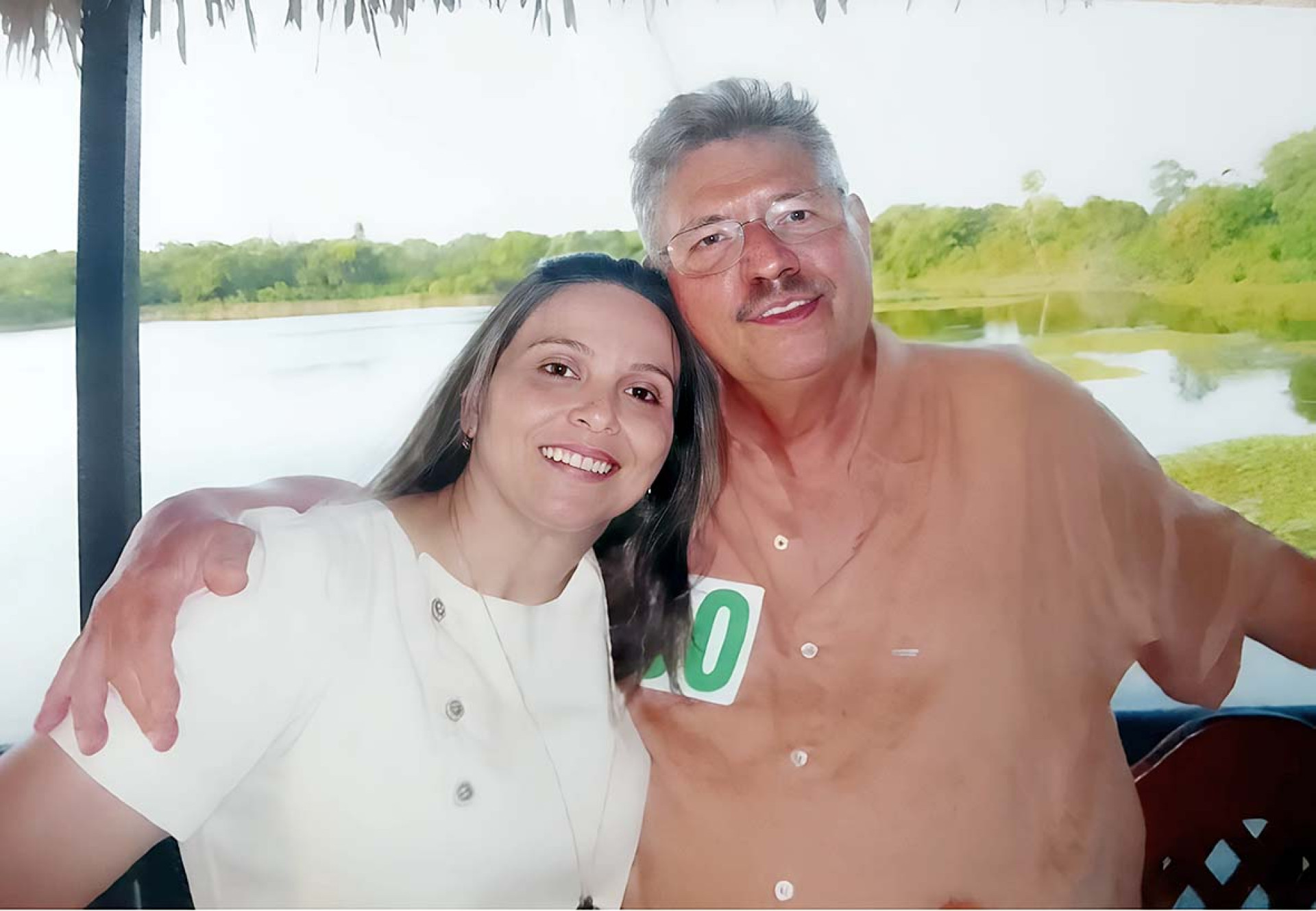 ￼DR Gadelha e sua mulher Carla (Foto: acervo pessoal)