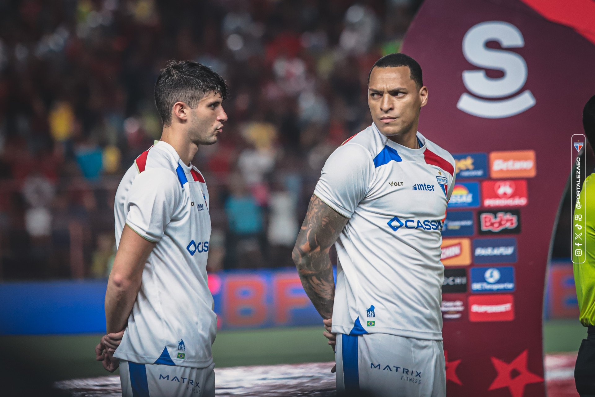 Kuscevic e Titi foram titulares contra o Sport pela Copa do Nordeste (Foto: Mateus Lotif / Fortaleza EC)