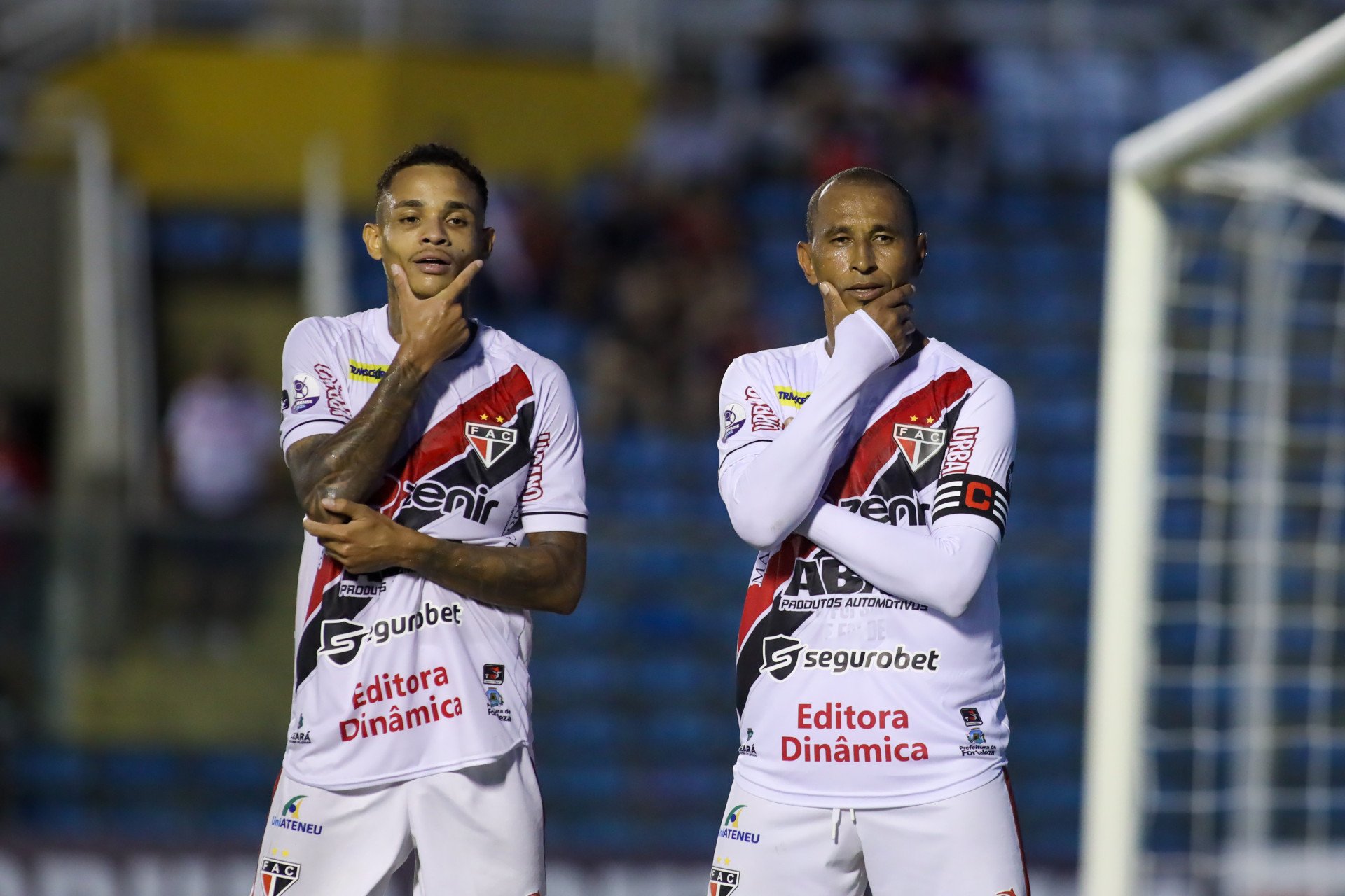 ￼ALLANZINHO e Ciel, destaques do Ferroviário (Foto: Lucas Emanuel/FCF)