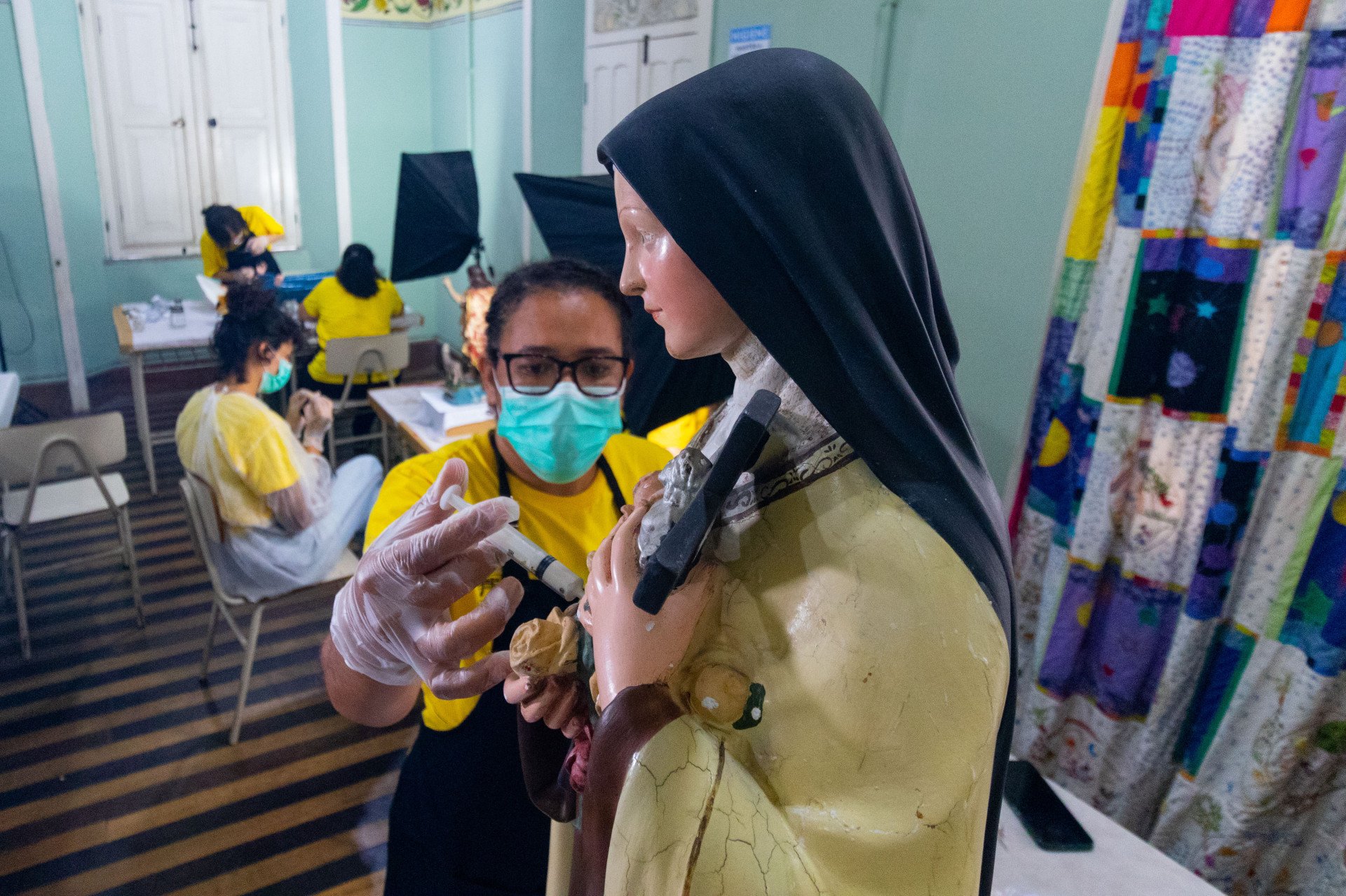 ￼A Escola atua na conservação e restauração de bens patrimoniais (Foto: Lorena Louise/Especial para O POVO)