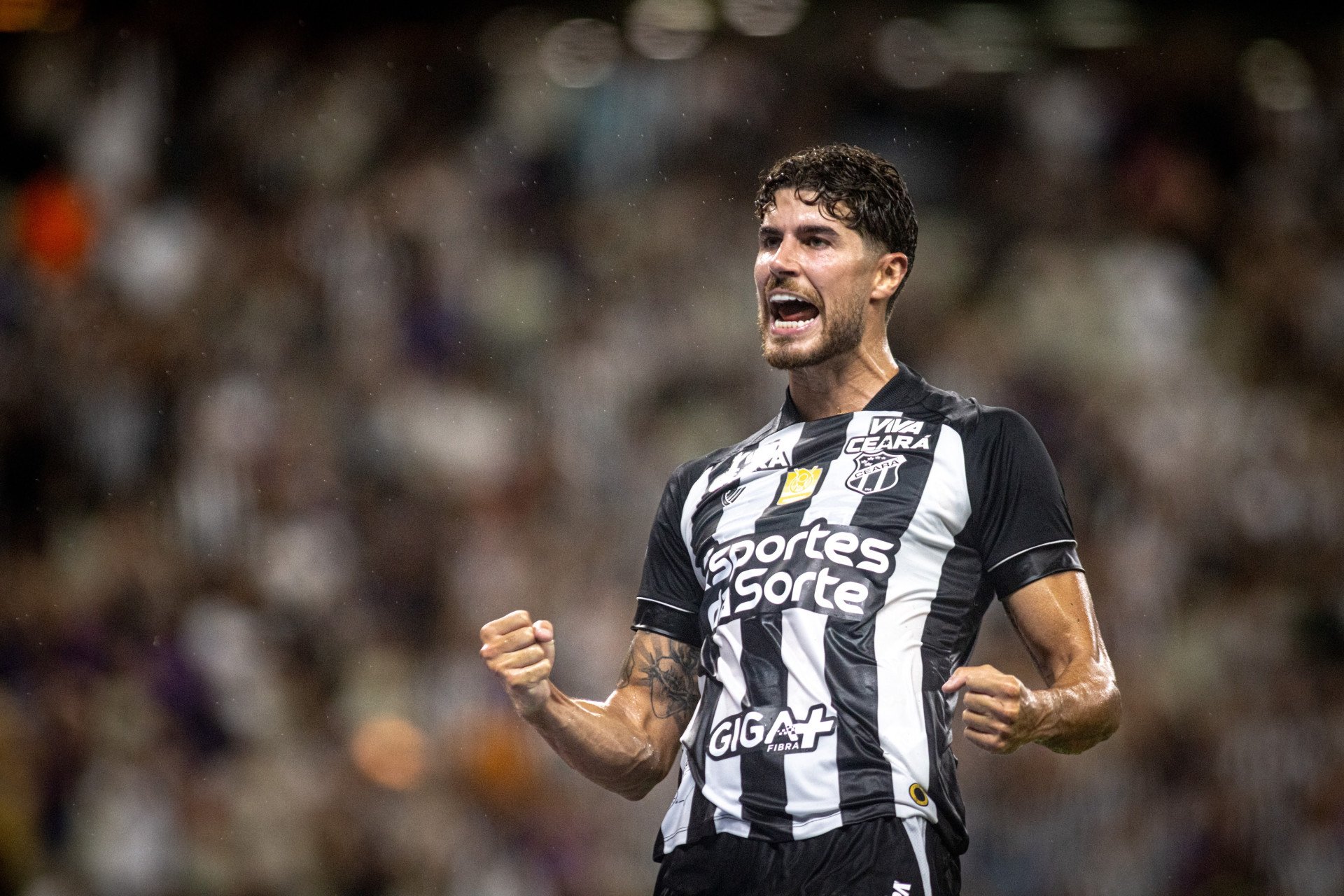 Pedro Raul, atacante do Ceará, estreou com gol diante do Maracanã (Foto: Stephan Eilert/Ceará SC)