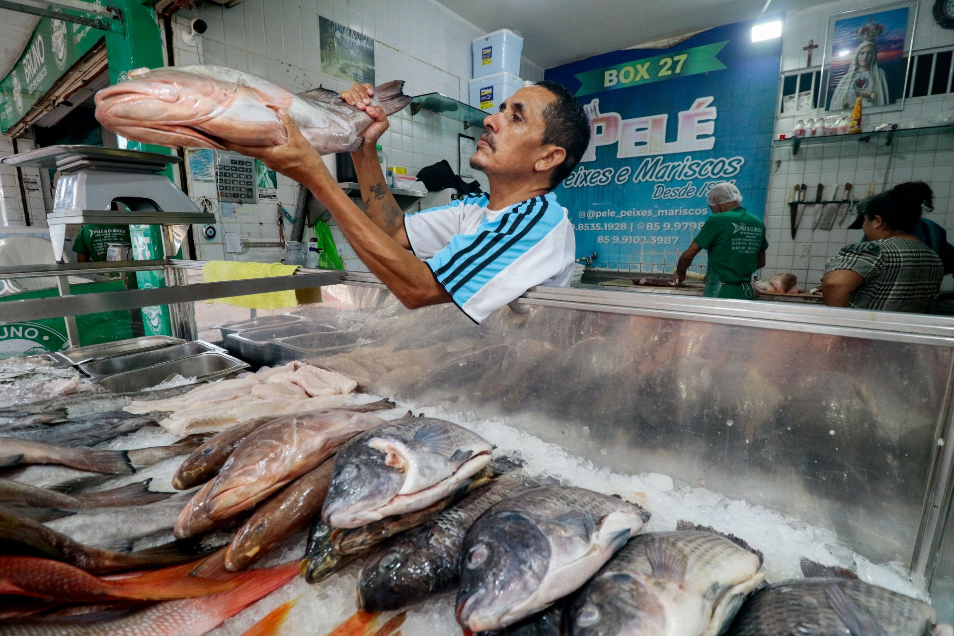 ￼MERCADO dos Peixes já teve aumento após o início da Quaresma (Foto: Samuel Setubal)