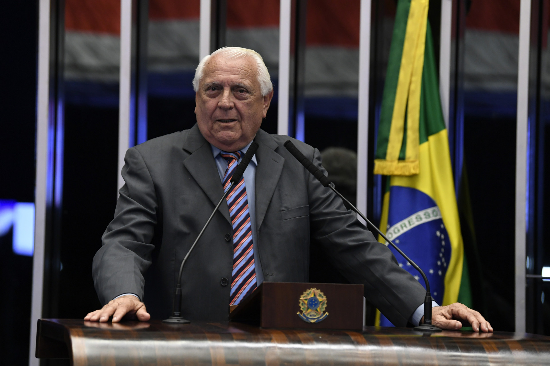 Júlio Salles é um ícone da crônica esportiva cearense (Foto: Jefferson Rudy/Agência Senado)