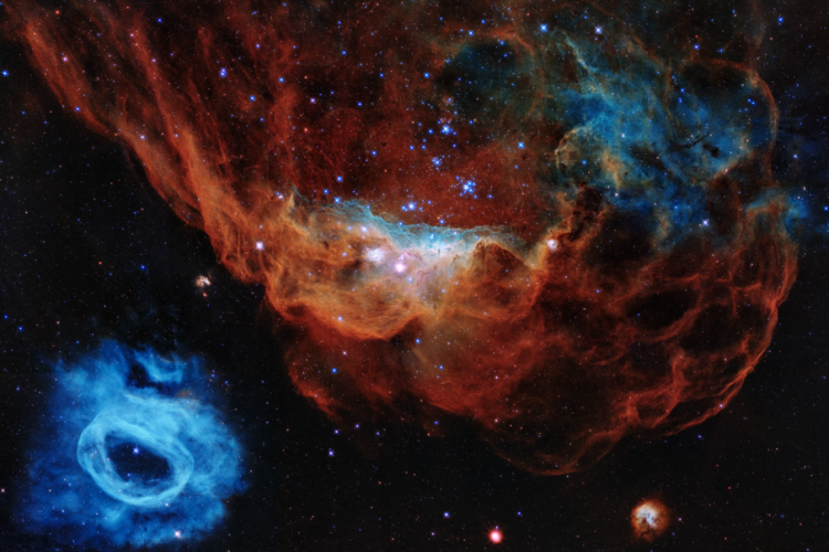 Imagem colorida divulgada pela Nasa em comemoração aos 30 anos do telescópio Hubble 