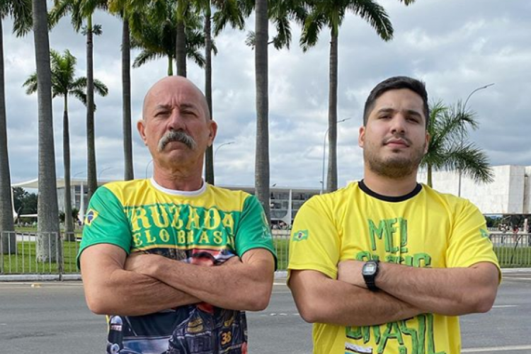 Inspetor Alberto e André Fernandes, durante viagem a Brasília em maio deste ano (Foto: Divulgação)