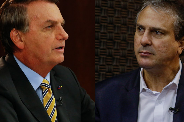 Presidente Jair Bolsonaro (PL) e ex-governador do Ceará Camilo Santana (PT). 