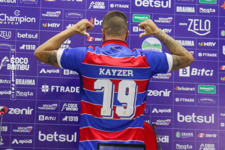 Renato Kayzer utilizará a camisa 79 no Fortaleza. 