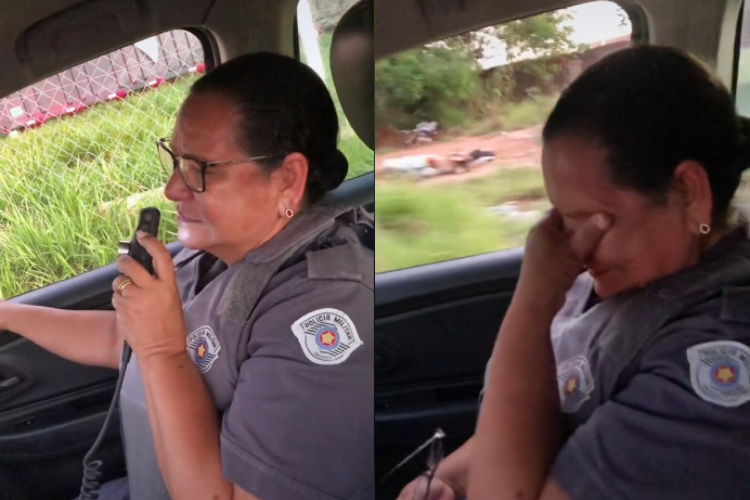 No vídeo do TikTok, é possível ver a emoção da policial militar ao receber a homenagem, quando reconhece a voz de Isabela. A filha ressalta a importância do trabalho da mãe.