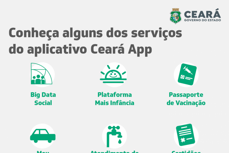 Aplicativo reúne mais de 100 serviços do Governo do Ceará com benefícios de utilidade social e cidadã