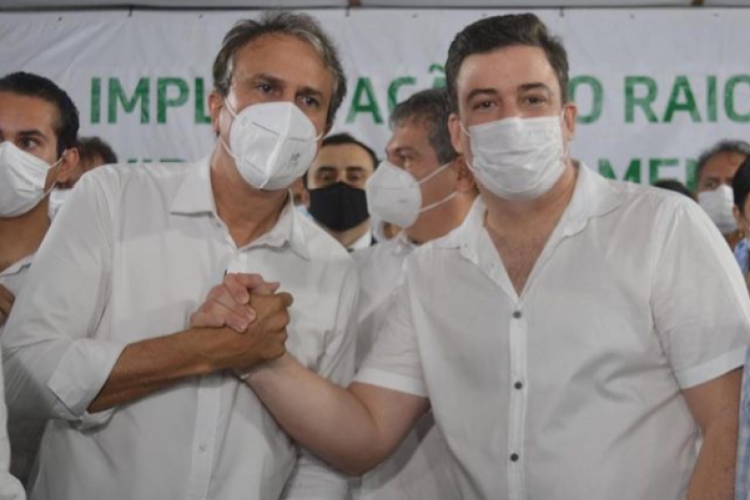 Matheus Gois (PSD) e Camilo Santana (PT)