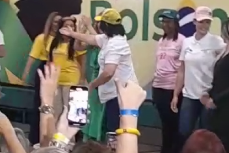 Michelle Bolsonaro e Damares Alves no Ceará