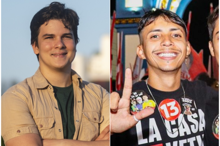 Influencer Léo Suricate e vereador de Fortaleza, Gabriel Aguiar (PSOL)