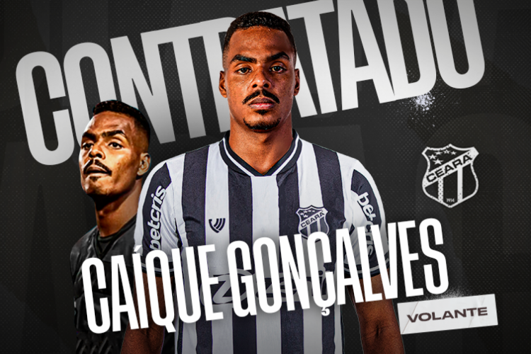 Volante Caíque Gonçalves é a terceira contratação anunciada pelo Ceará para a temporada 2023. 