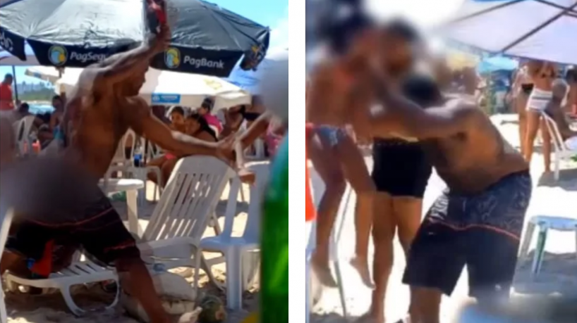 Homem que agrediu filhas em praia de Salvador é identificado pela polícia
